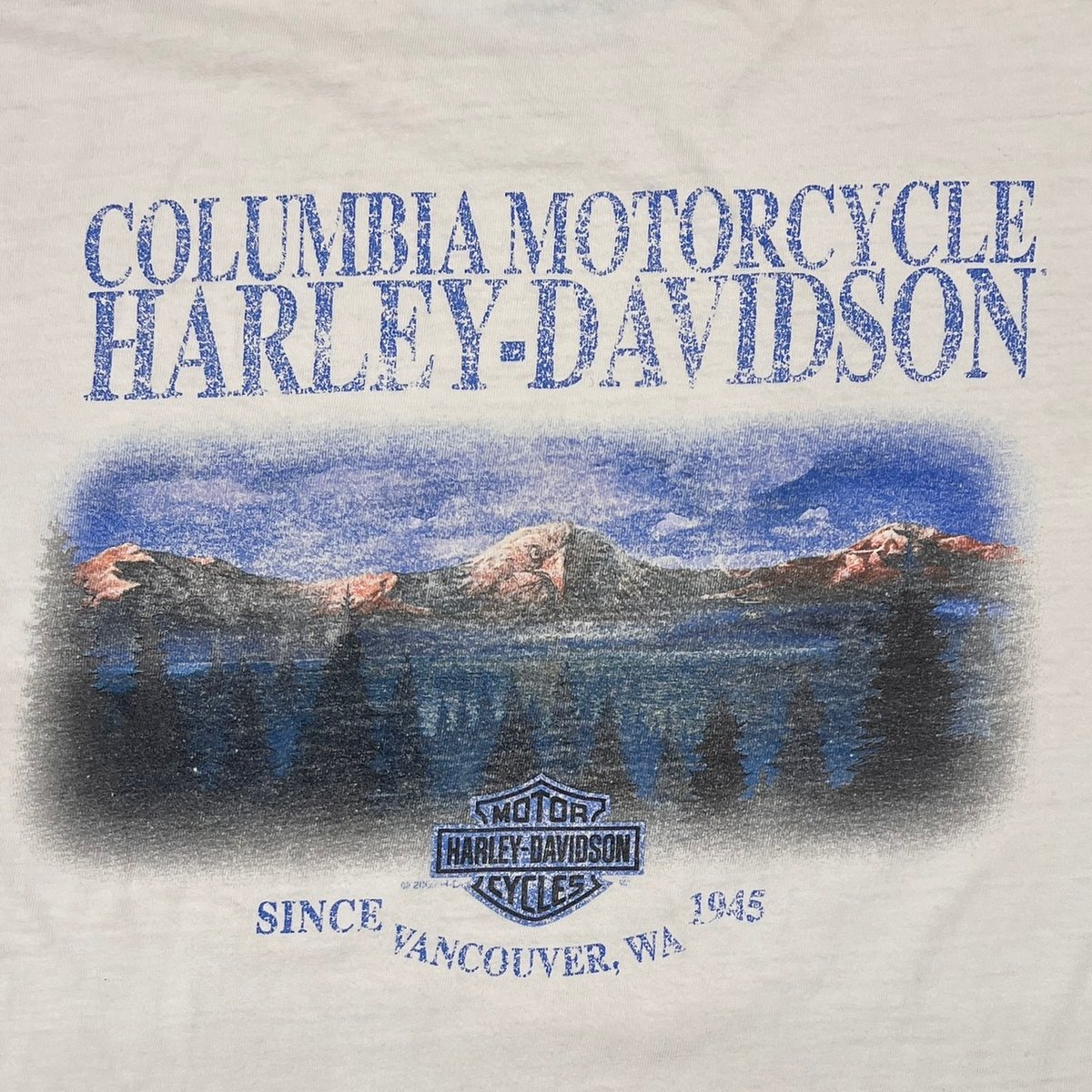 HARLEY DAVIDSON 00s COLUMBIA MOTORCYCLE WHITE XL 2254