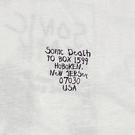 SONIC YOUTH SONIC DEATH 1993 PO BOX 1599 WHITE BROCKUM XL 3565