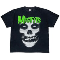 MISFITS Y2K 2006 GREEN HUGE SKULL XL 8227