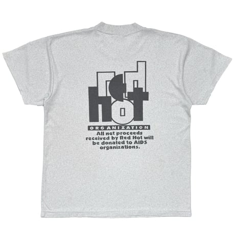 DONATED TO AIDS RED HOT CHILI PEPPER CIRCLE LOGO GREY FITS XL 8967
