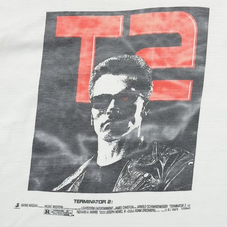 TERMINATOR 2 MOVIE PROMO BOOTLEG WHITE FITS LARGE 4407