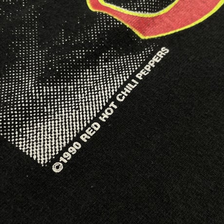 RED HOT CHILI PEPPERS 1990 CURVING LOGO MEMBER PORTRAIT GINAT BY TEE JAYS LARGE 1981