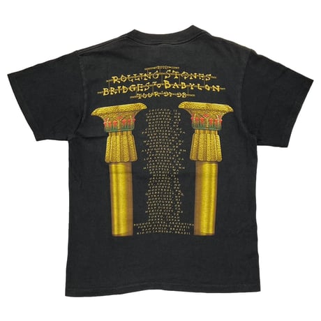 THE ROLLING STONES 1997 BRIDGES TO BABYLON GOLD LIP & TONGUE ANVIL MEDIUM 2768