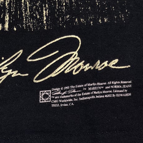 MARILYN MONROE 1995 METALLIC DRESS FRUIT OF THE LOOM LARGE 6771