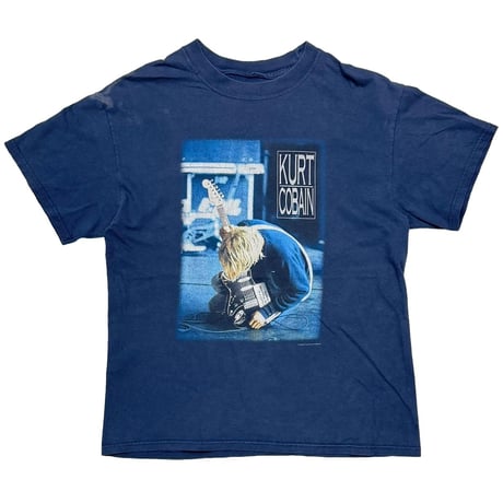 NIRVANA KURT COBAIN THE END OF MUSIC NAVY FITS MEDIUM 3839