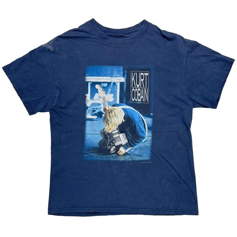 アート・デザイン・音楽 Cobain - nirvana NIRVANA KURT COBAIN THE END OF MUSIC NAVY FITS