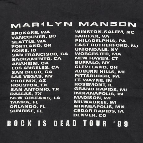 MARILYN MANSON ROCK IS DEAD TOUR 1999 WINTERLAND XL 4341