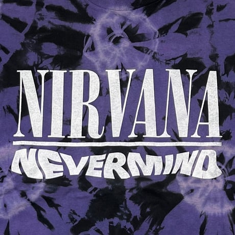 NIRVANA NEVERMIND BOOTLEG LS TIEDYE BLACK/PURPLE XL 6616