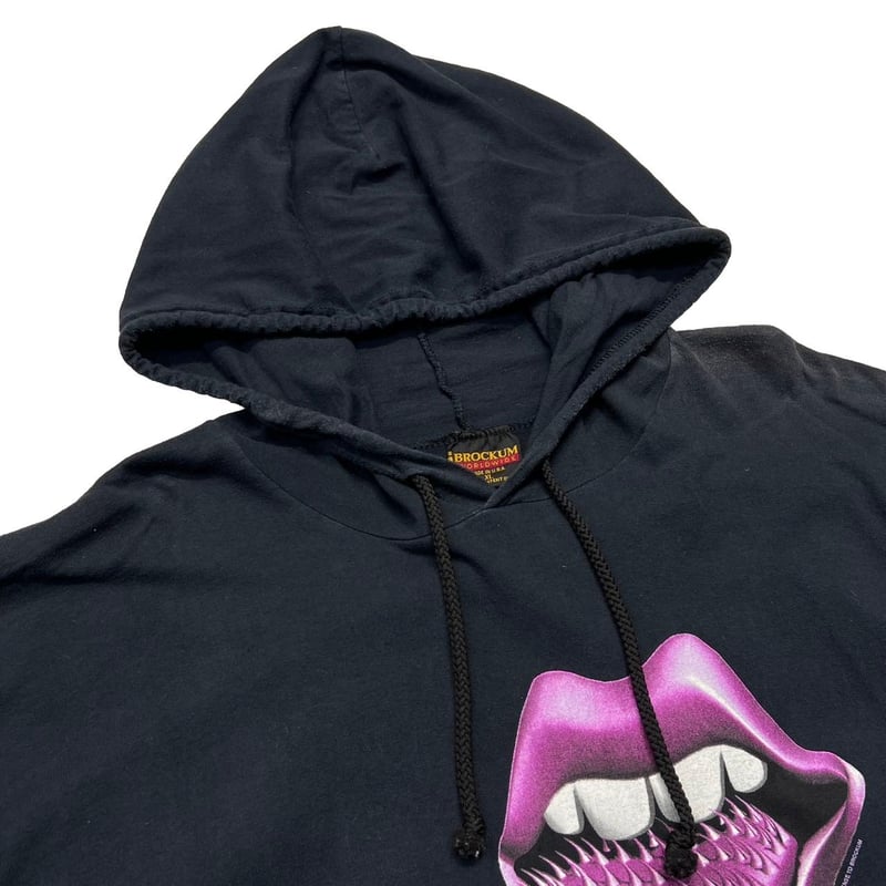 ROLLING STONES SPIKE TONGUE PURPLE HOODIE LS BR