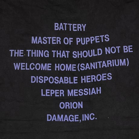 METALLICA MASTER OF PUPPETS GIANT XL 7811