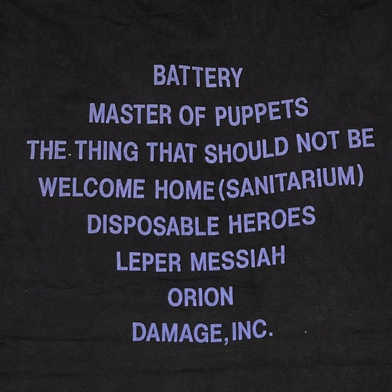 METALLICA MASTER OF PUPPETS GIANT XL 7811 | gre