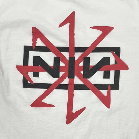 NINE INCH NAILS 1995 DEVIL TOUR WHITE ALL SPORT LARGE 9619