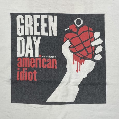 GREEN DAY AMERICAN IDIOT J&R 2004 WHITE FRUIT OF THE LOOM XL 4702