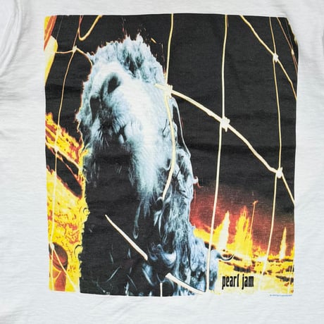 PEARL JAM THREADWORM WHITE FRUIT OF THE LOOM LARGE 3754