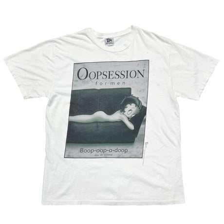 BETTY BOOP OOPSESSION FOR MEN CALVIN KLEIN PARODY WHITE TOPHEAVY XL 8543