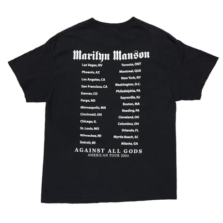 MARILYN MANSON AGAINST ALL GODS AMERICAN TOUR 2004 TENNESSEE RIVER LARGE 6822