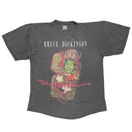 BRUCE DICKINSON TATTOOED MILLIONAIRE 1990 EURO FITS XL 5407