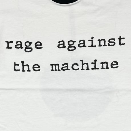 RAGE AGAINST THE MACHINE WRECKING BALL RINGER WHITE/BLACK GIANT MEDIUM 1968