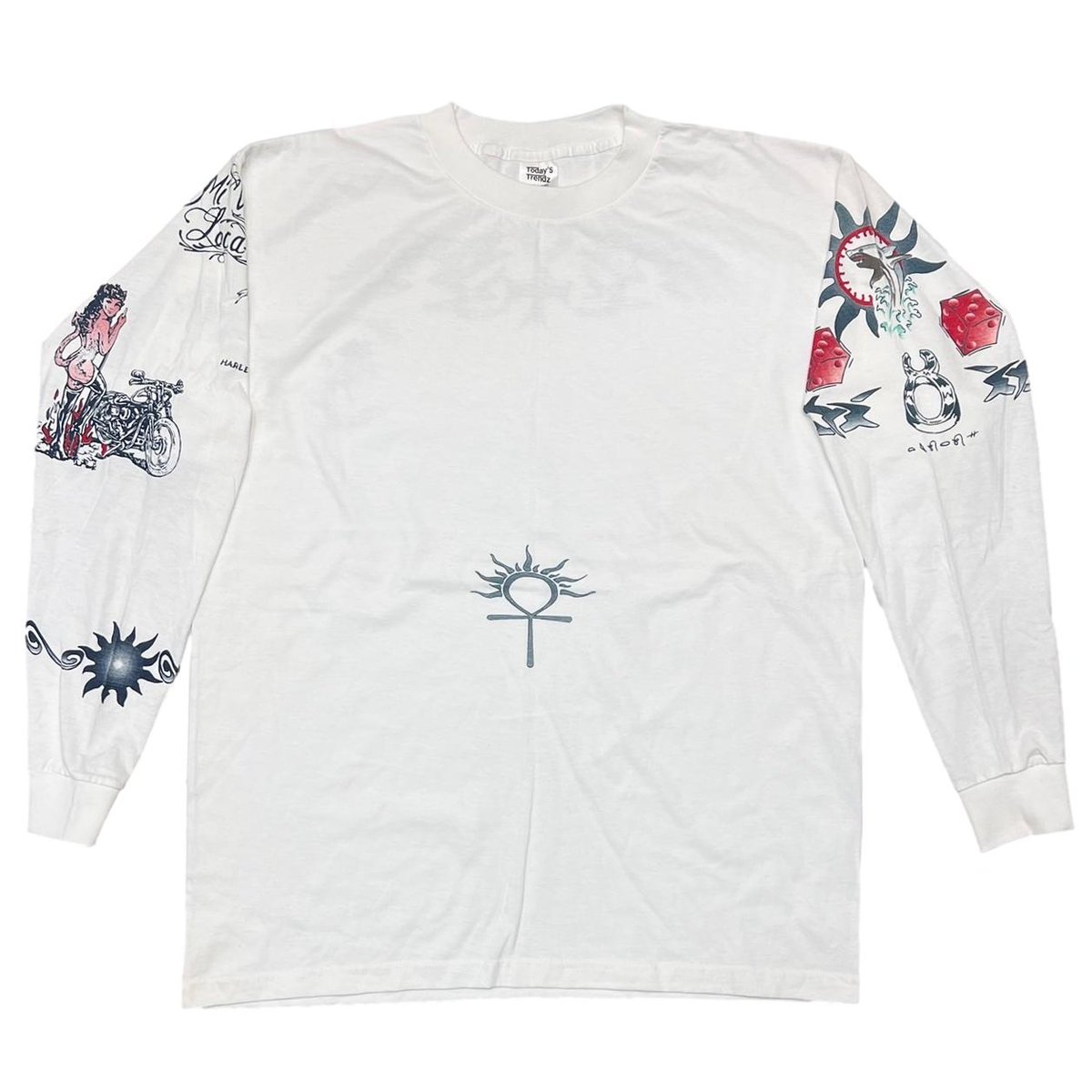 DENNIS RODMAN TATTOO LS WHITE XL 0303 | greatLA