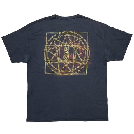 Slipknot 2006 SQUARE SPLIT FACE LIGHT YELLOW FITS XL 2606