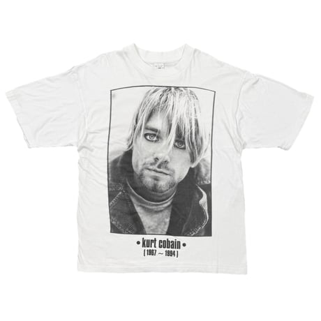 NIRVANA KURT COBAIN MEMORIAL WHITE EURO XL 1309