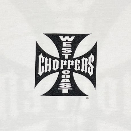 WEST COAST CHOPPERS IRON CROSS LONG BEACH LA SS WHITE FITS XL 0278