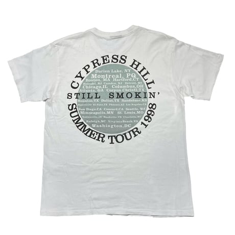 CYPRESS HILL STILL SMOKIN SUMMER TOUR 1998 WHITE FITS XL 5956