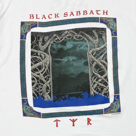 BLACK SABBATH 1990 TYR TOUR WHITE EURO XL 8382