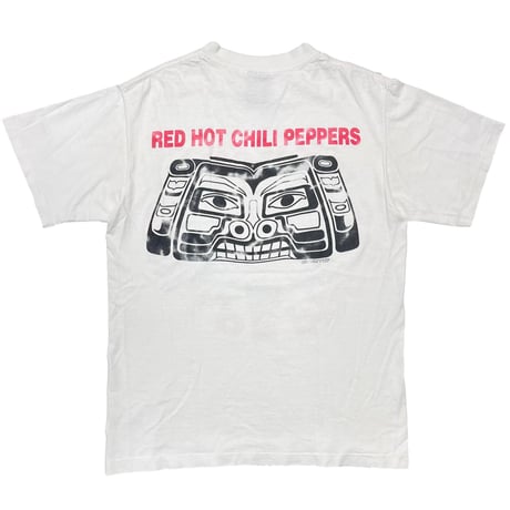 RED HOT CHILI PEPPERS 1991 DOUBLE SIDE Aztec WHITE GINAT BY  TEE JAYS LARGE 8137