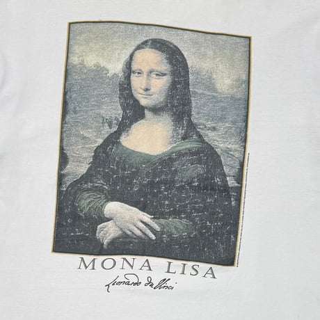 LEONARDO DA VINCH MONA LISA ART GREY HANES LARGE 6684