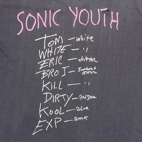 SONIC YOUTH DISAPPEARER EURO XL 8871