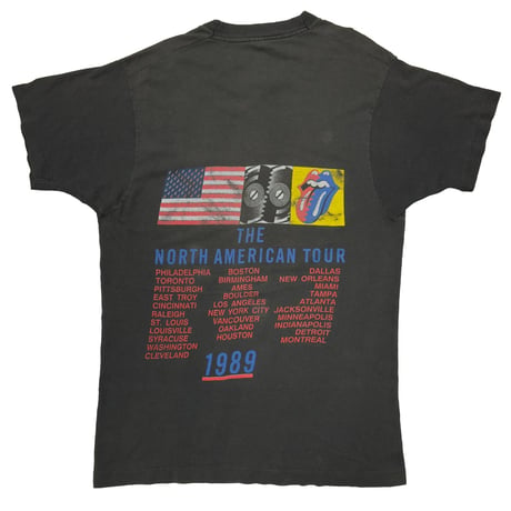 ROLLING STONES LIP & TONGUE THE NORTH AMERICAN TOUR 1989 LARGE 3025