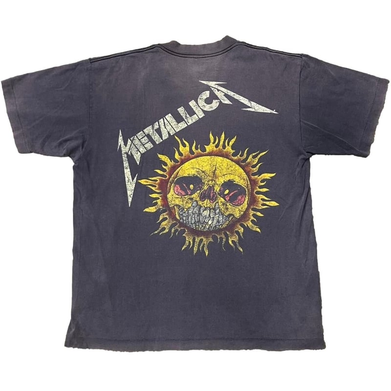 METALLICA PUSHEAD SIDE FLAME SKULL SOF TEE LARG