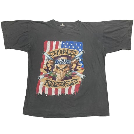 GUNS N' ROSES 1991 SKULL GUN AMERICAN FLAG FITS LARGE 8926