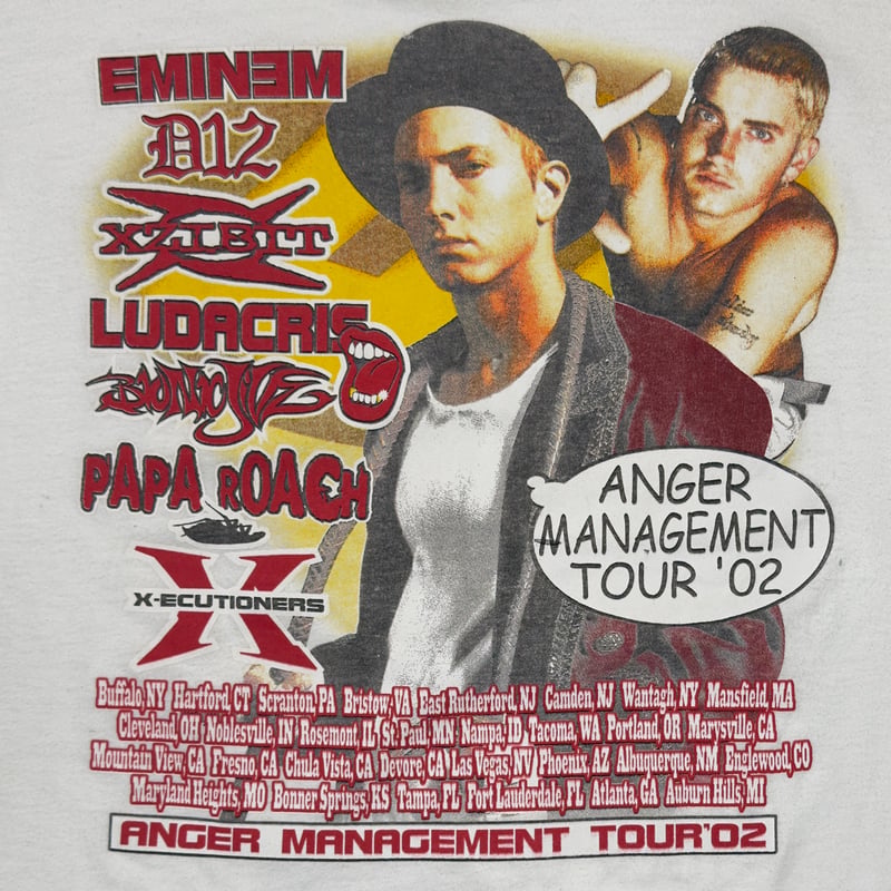 EMINEM ANGER MANAGEMENT TOUR 2002 WHITE FRUIT O