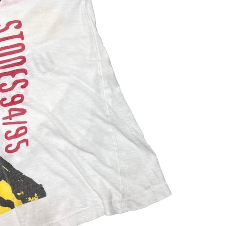 THE ROLLING STONES VOODOO LOUNGE BOOTLEG BACK SPIKE TONGUE WHITE XXL 0664