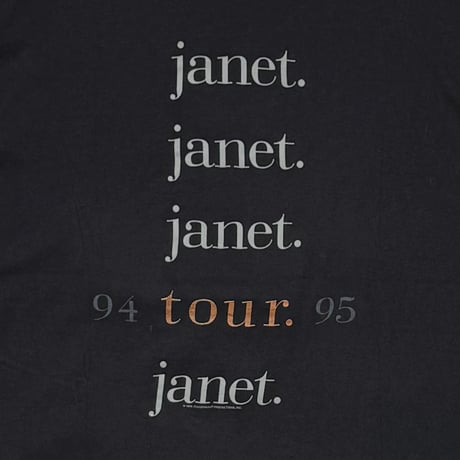 JANET JACKSON 1994-1995 TOUR BLACK FITS XL 6808