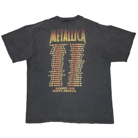 METALLICA SUMMER 1998 NORTH AMERICA GIANT XL 1588