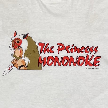 The Princess MONONOKE 1997 MOVIE PROMO WHITE FITS LARGE 2735