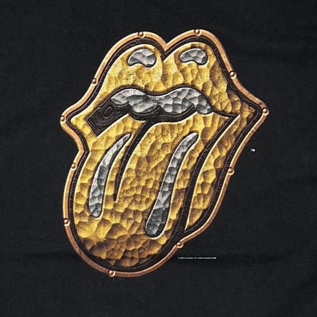 ROLLING STONES 1997 BRIDGES TO BABYLON GOLDEN LIP & TONGUE anvil XL 9601