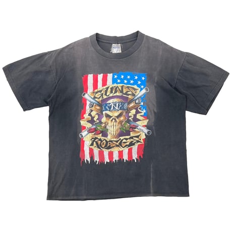 GUNS N' ROSES AMERICAN FLAG USE YOUR ILLUSION 1991-1992 FADED BROCKUM XL 5854
