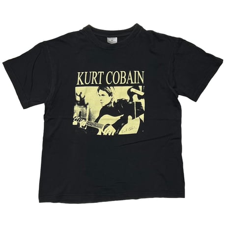 NIRVANA KURT COBAIN EURO BOOTLEG BLACK MEDIUM 7052
