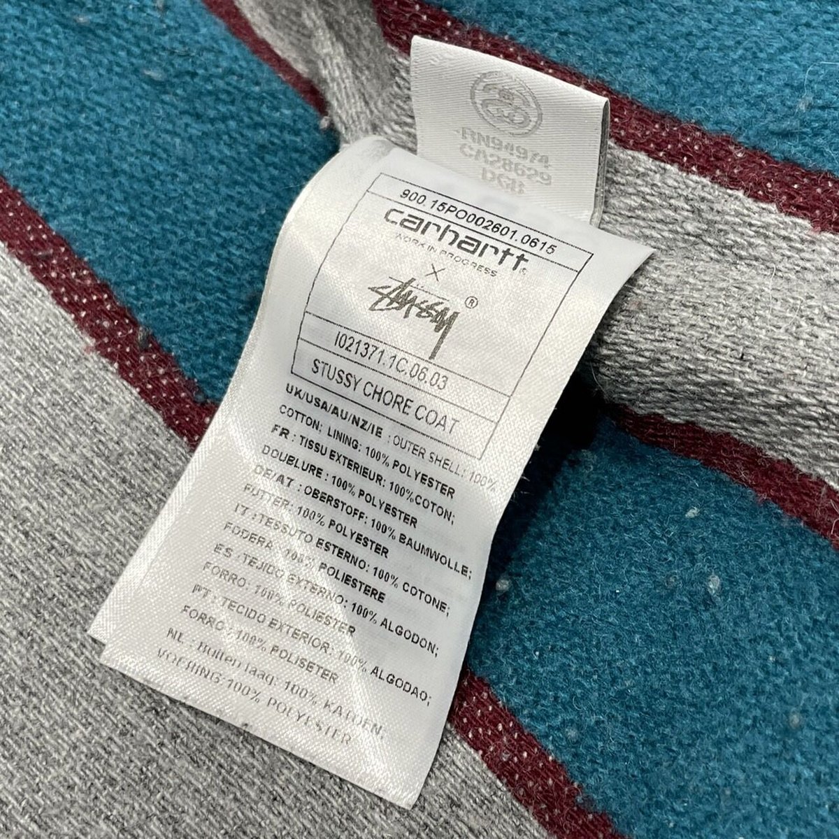 LAST OF STORE STUSSY CARHARTT WIP CHORE COAT NA