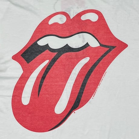 THE ROLLING STONES URBAN JUNGLE EUROPE 1990 LIP & TONGUE WHITE EURO FITS XL 8215