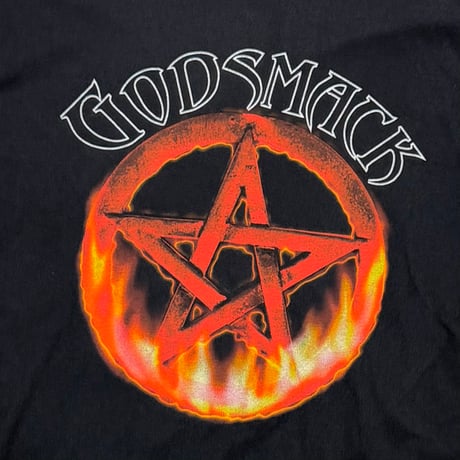 GOD SMACK FLAME SLEEVE US TOUR 1999 LS GIANT XL 0635