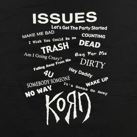 KORN ISSUES DOUBLESIDE PRINT XL 4292