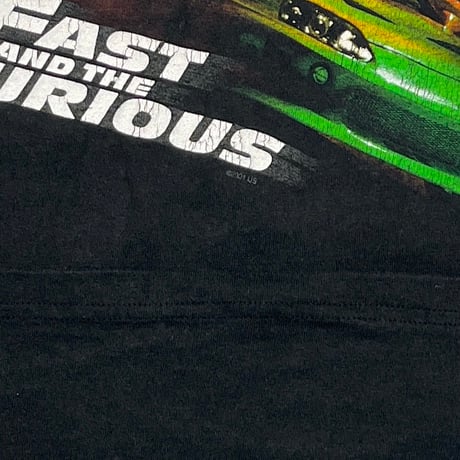 THE FAST AND THE FURIOUS 2001 MOVIE PROMO SLEEVE LESS FRUIT OF THE LOOM XL 9140