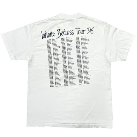 THE SMASHING PUMPKINS INFINITE SADNESS TOUR 1996 WHITE SOFTEE XL 0823