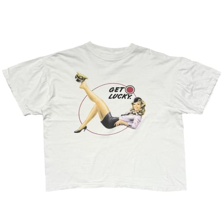 LUCKY STRIKE GET LUCKY PINNUP GIRL WHITE LARGE 6867