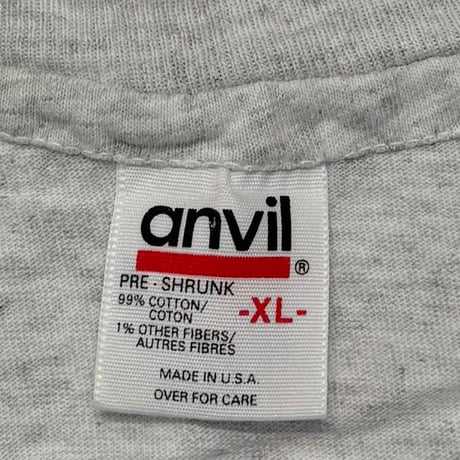 PEANUTS ORIGINAL GRUNGE ASH GREY ANVIL XL 3189